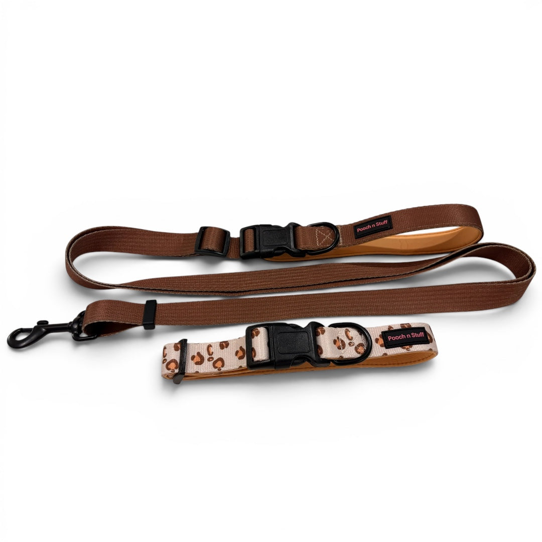 Versatile Adjustable Matching Dog Collar & Lead Set