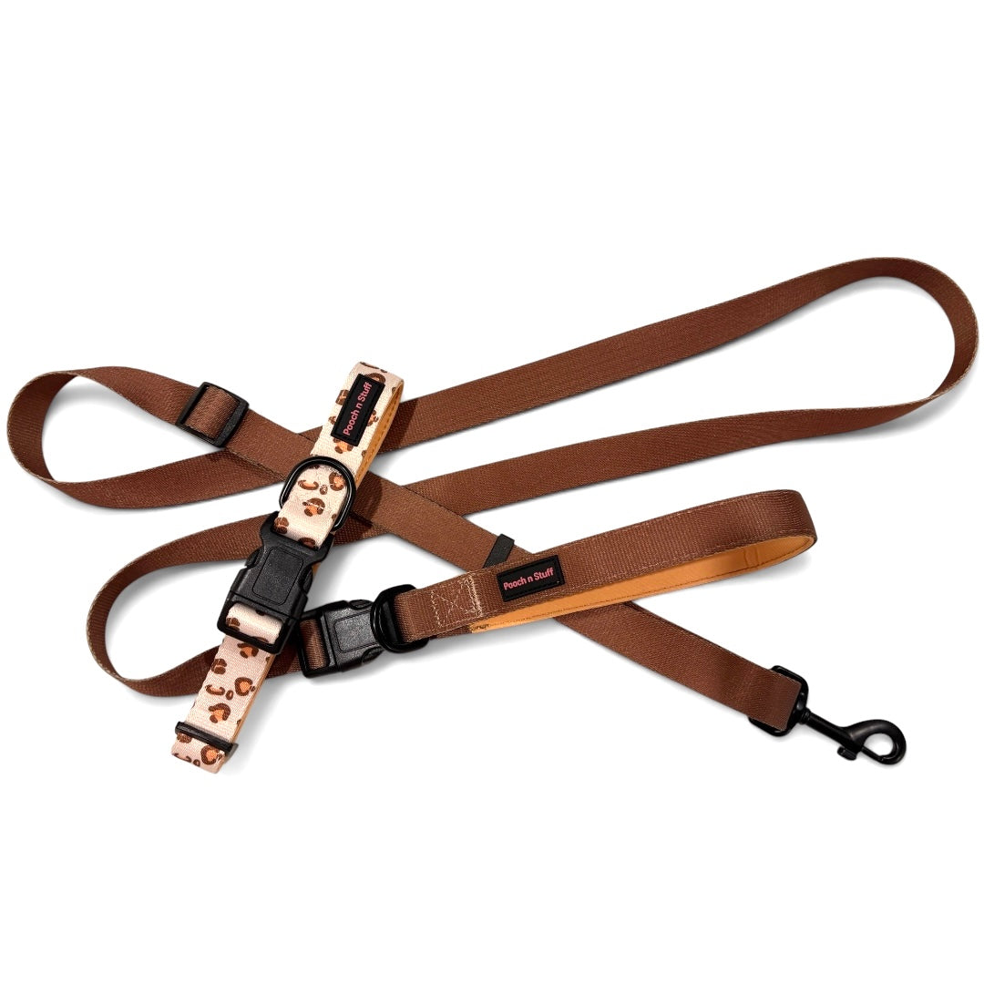 Versatile Adjustable Matching Dog Collar & Lead Set