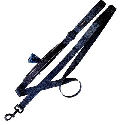 Double-Handle Traffic Lead with Built-In Poo Bag Holder