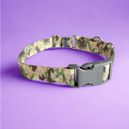 Durable Camo Dog Collars – Adjustable, Heavy-Duty Buckle Design