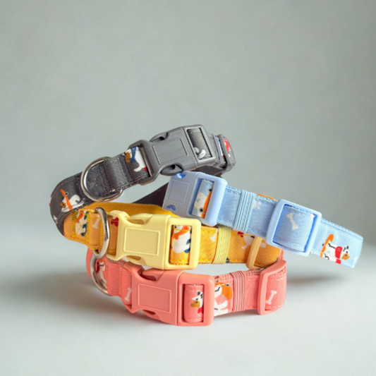Dog Print Collar – Lightweight, Durable, Nylon