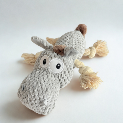 Plush Animal Rope Tug Toy – Durable & Cuddly Fun for Dogs