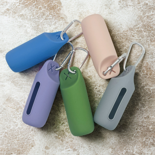 Silicone 2-in-1 Dog Poo Bag Dispenser & Used Bag Holder