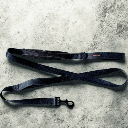 Double-Handle Traffic Lead with Built-In Poo Bag Holder